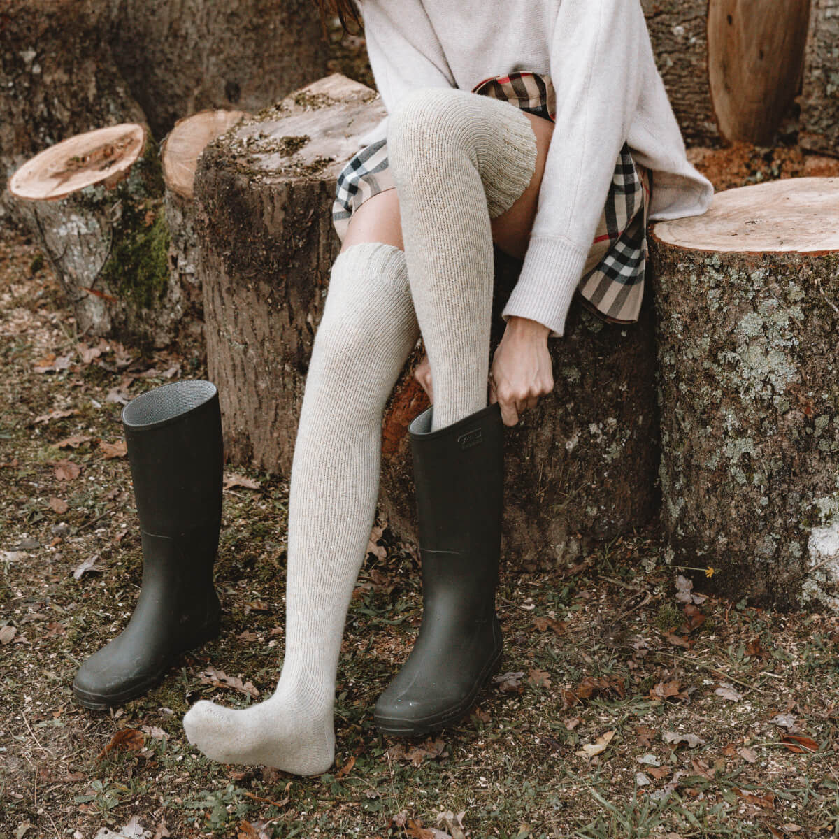 Earth Calcetines por Encima de la Rodilla (2 pares)