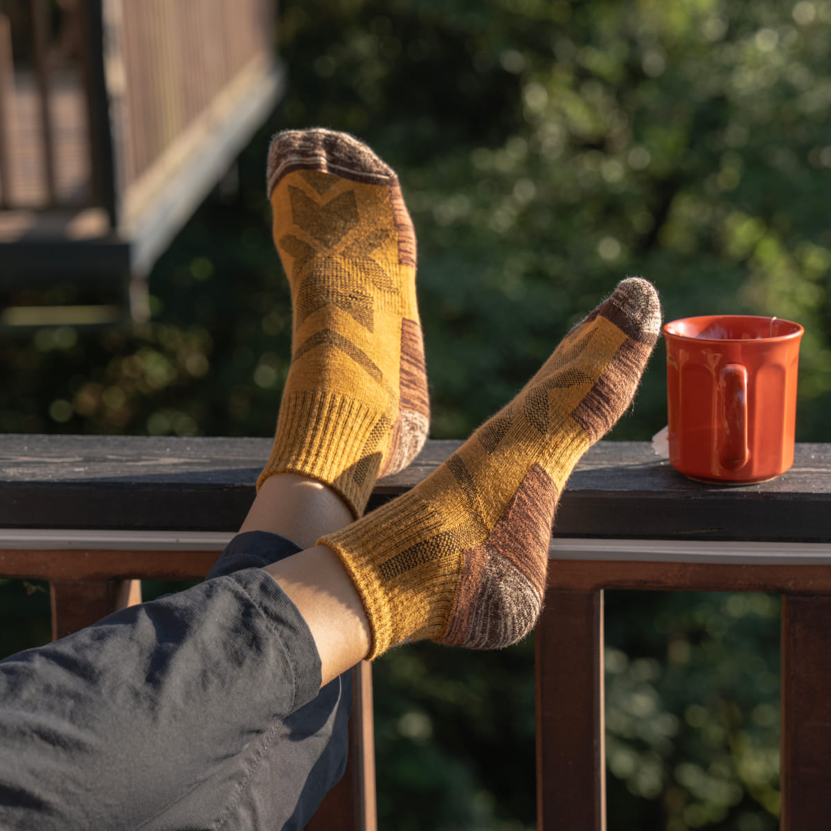 Senderismo - Amarillo - Calcetines Bajos (1 par)