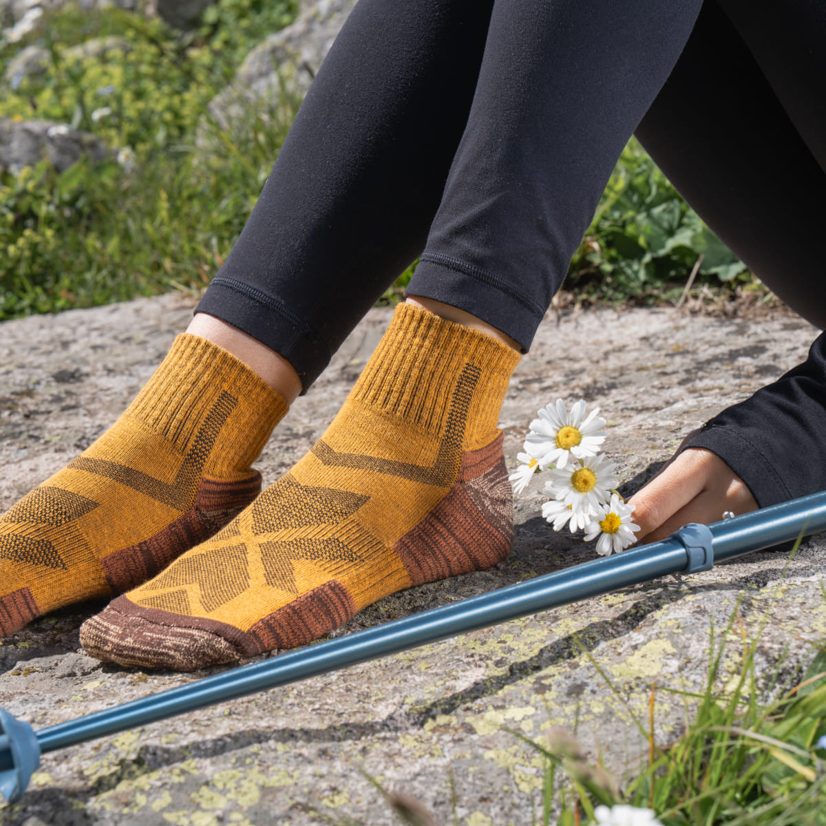 Senderismo - Amarillo - Calcetines Bajos (1 par)