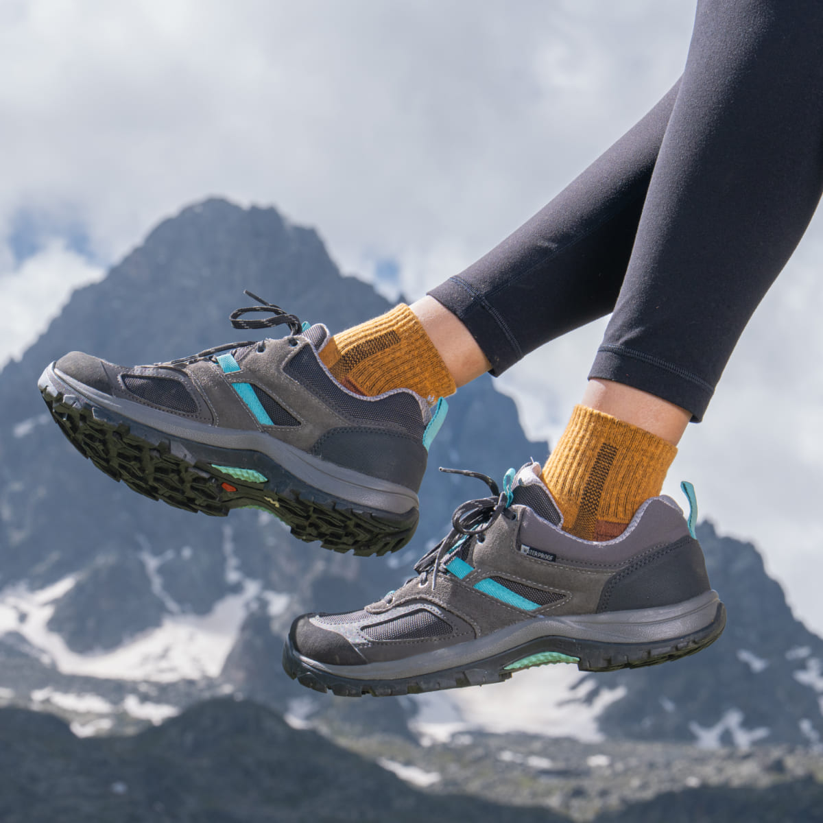 Senderismo - Amarillo - Calcetines Bajos (1 par)