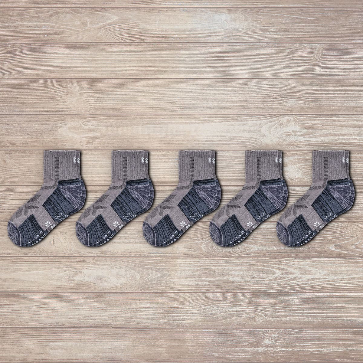 Senderismo - Gris - Calcetines Bajos (5 pares)
